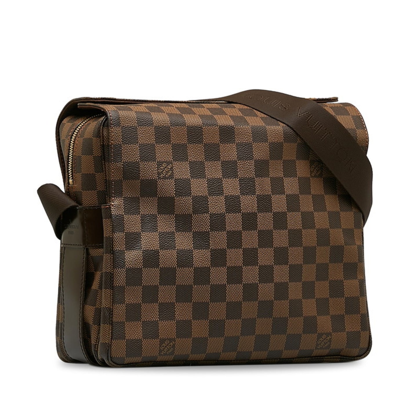 Louis Vuitton Naviglio, Brown, Canvas, shoulder