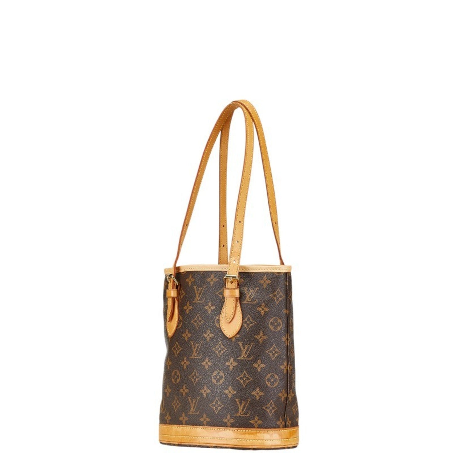 Louis Vuitton Bucket PM, Brown, Canvas, tote