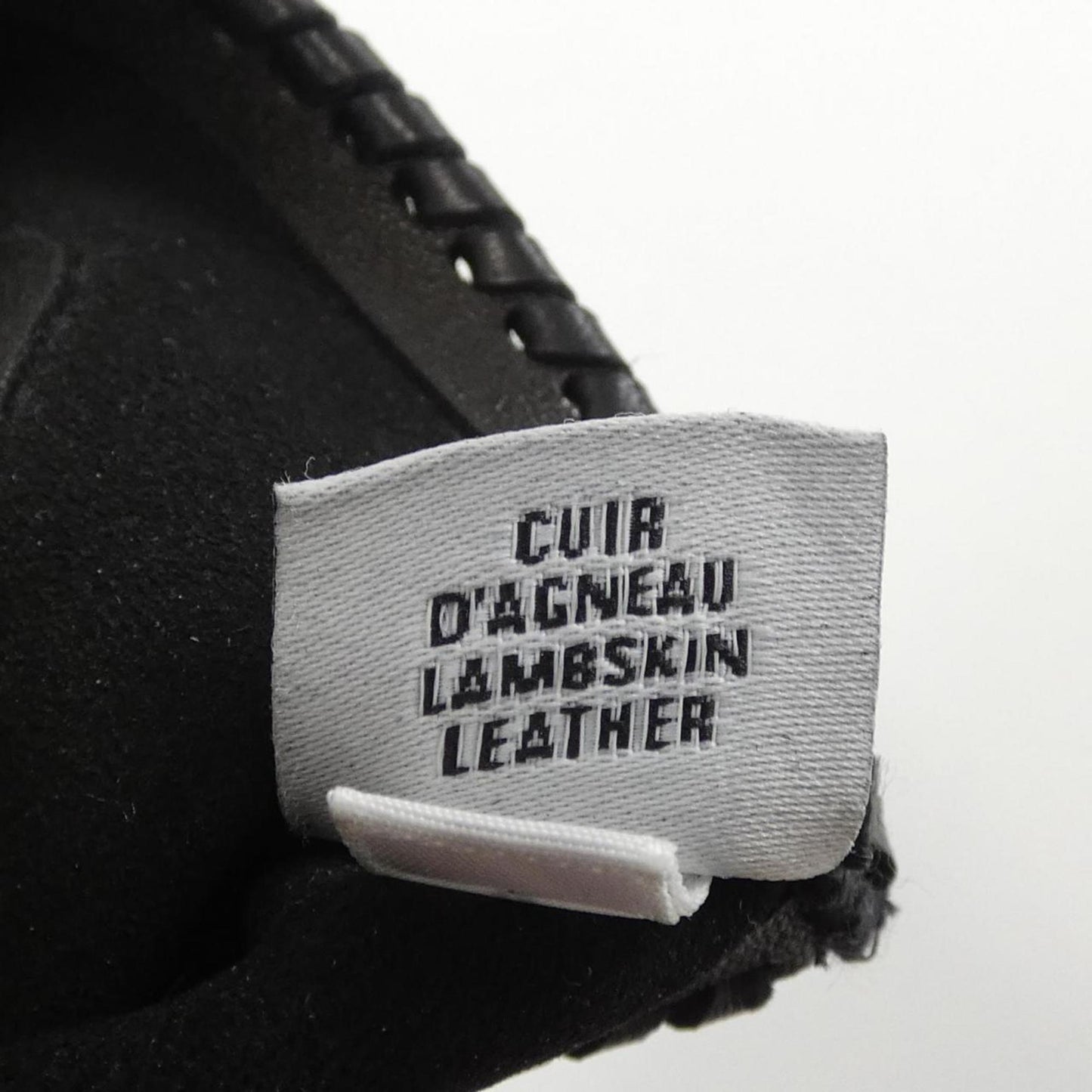 Hermès --, Black, Leather, gloves
