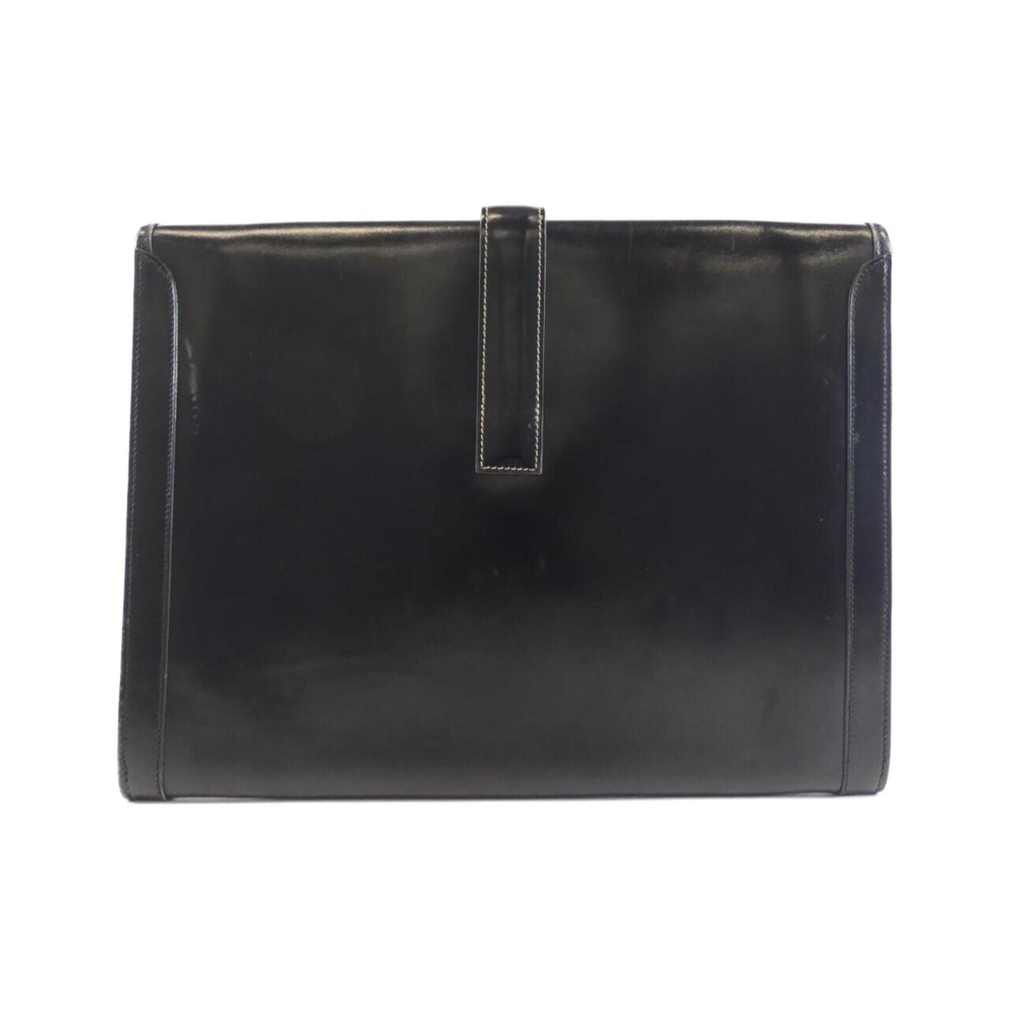 Hermès Jige, Black, Leather, handbag