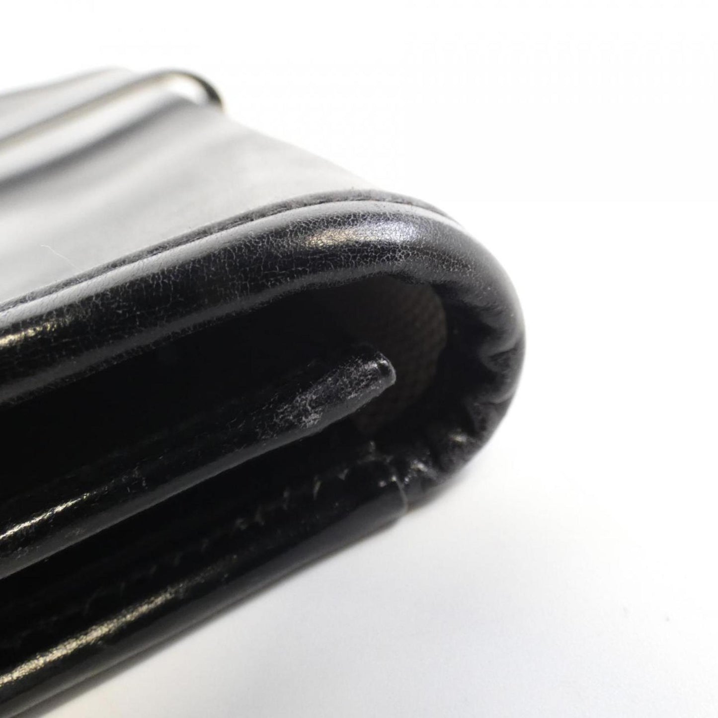 Hermès Jige, Black, Leather, handbag