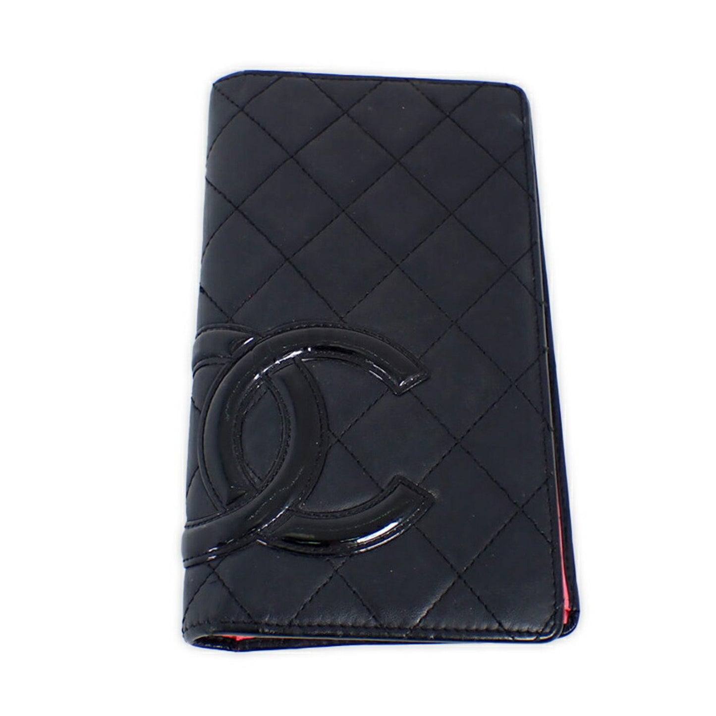 Chanel Cambon, Black, Leather, wallet