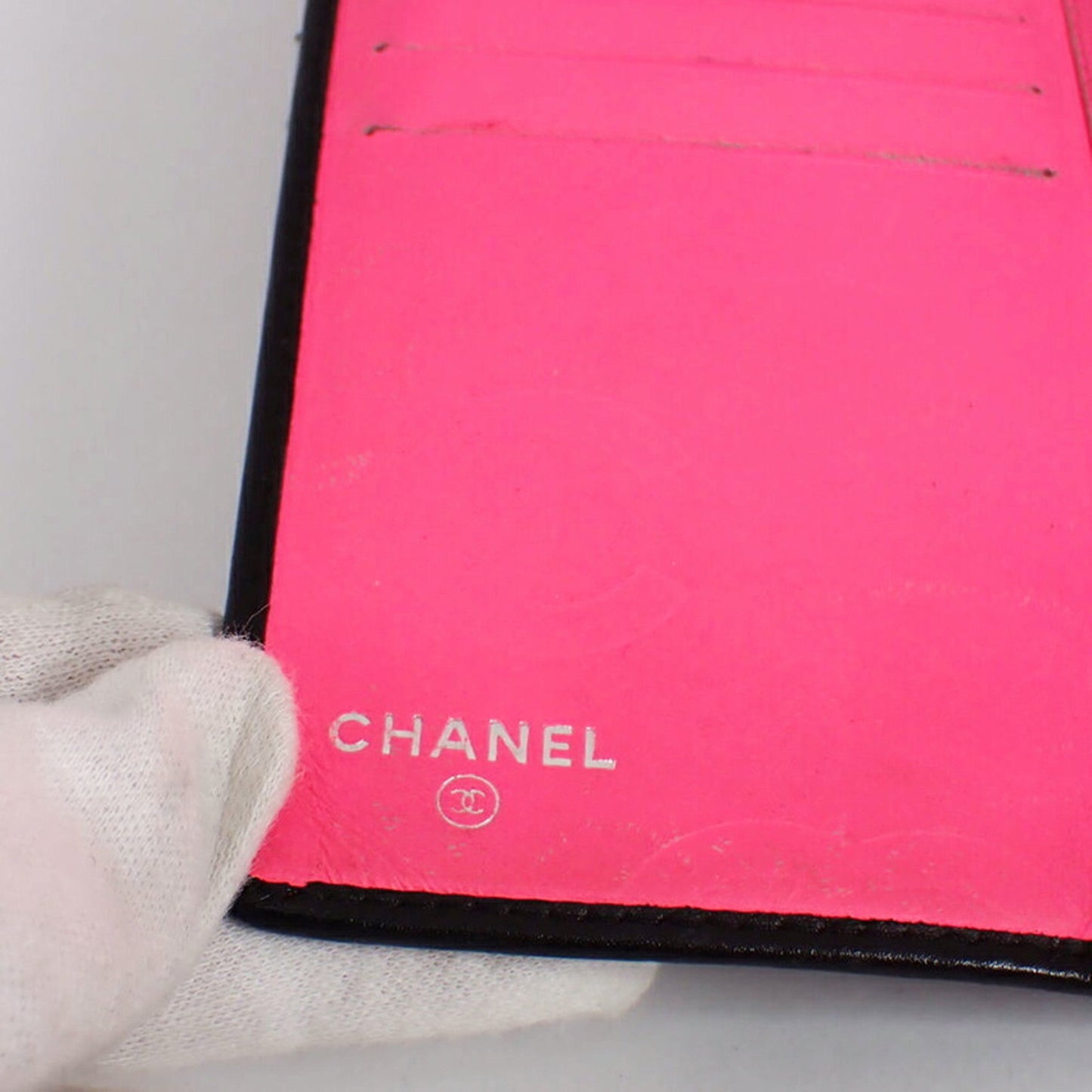 Chanel Cambon, Black, Leather, wallet