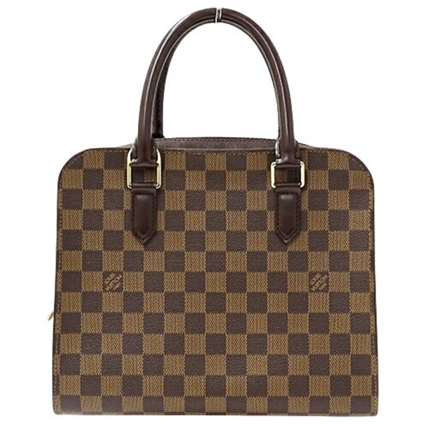 Louis Vuitton Triana, Brown, Canvas, handbag