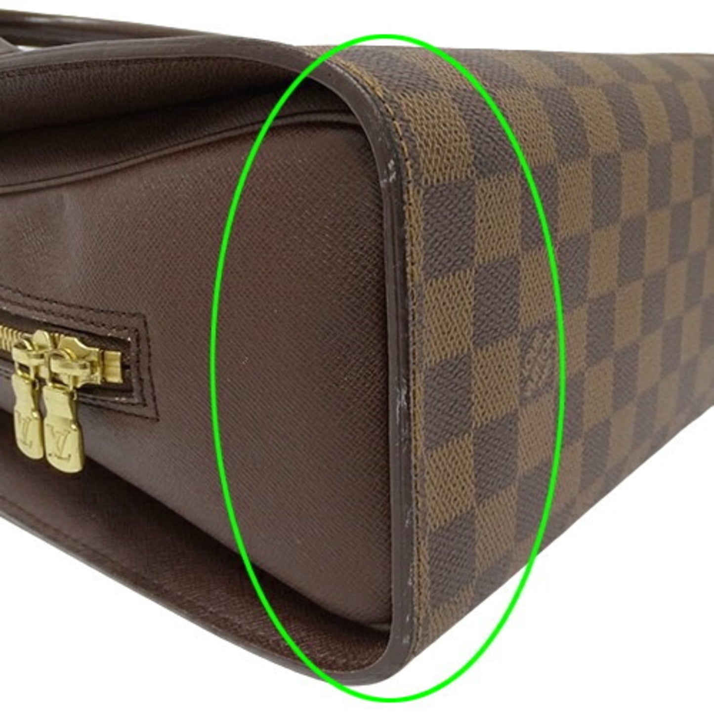 Louis Vuitton Triana, Brown, Canvas, handbag