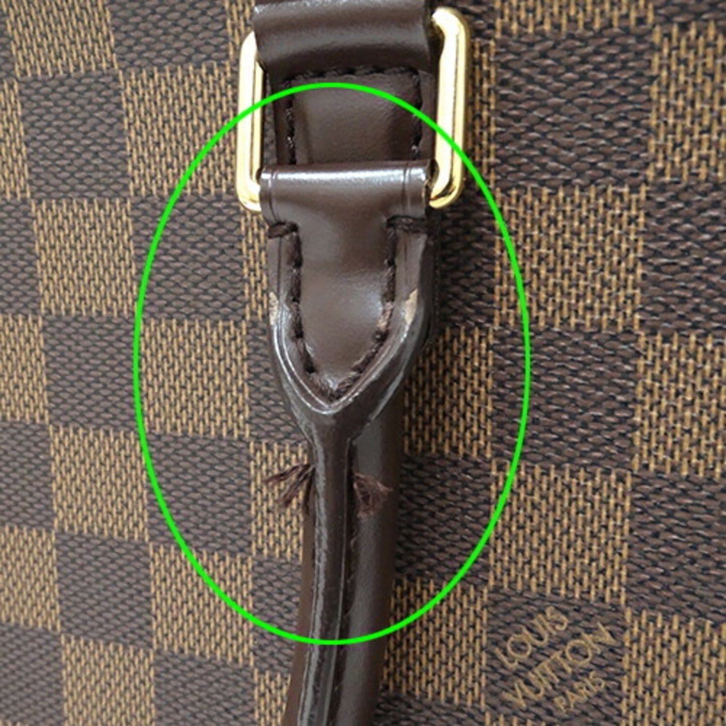 Louis Vuitton Triana, Brown, Canvas, handbag