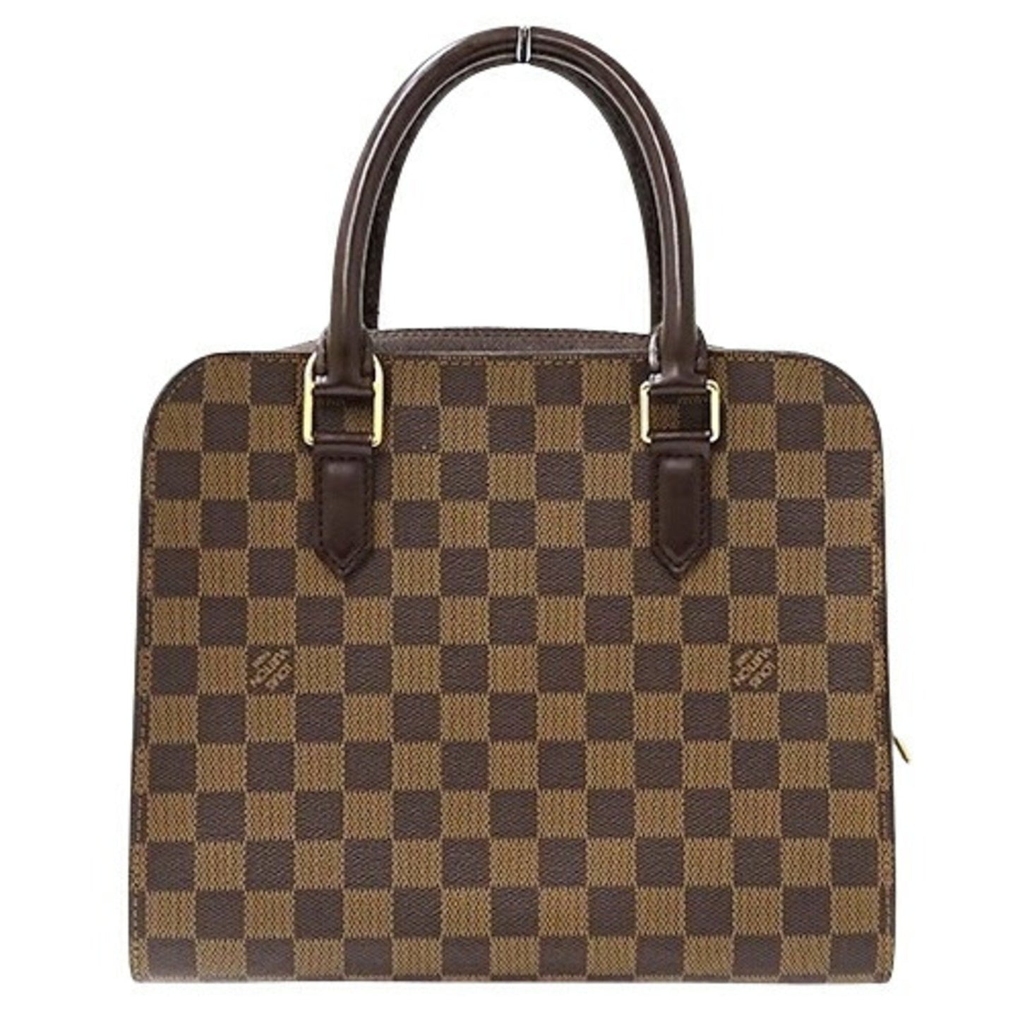 Louis Vuitton Triana, Brown, Canvas, handbag