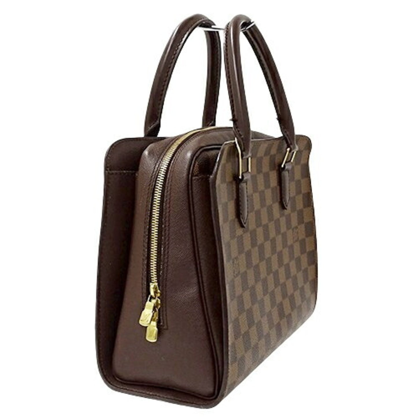 Louis Vuitton Triana, Brown, Canvas, handbag