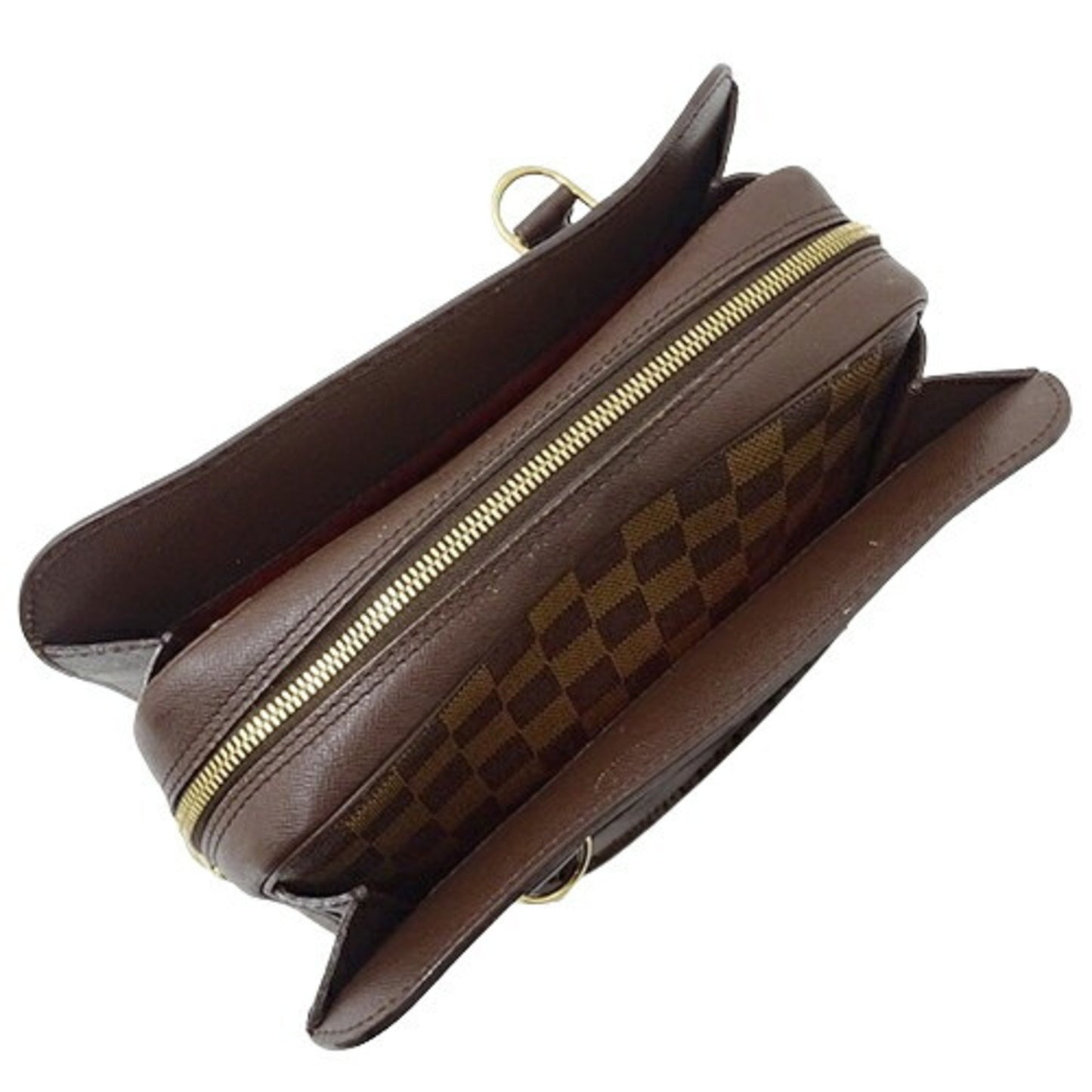 Louis Vuitton Triana, Brown, Canvas, handbag
