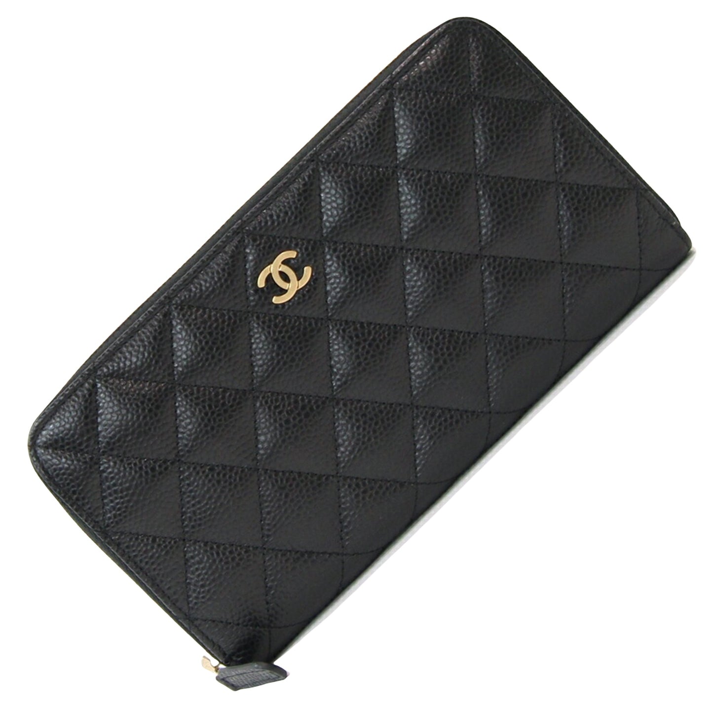 Chanel -, Black, Leather, wallet