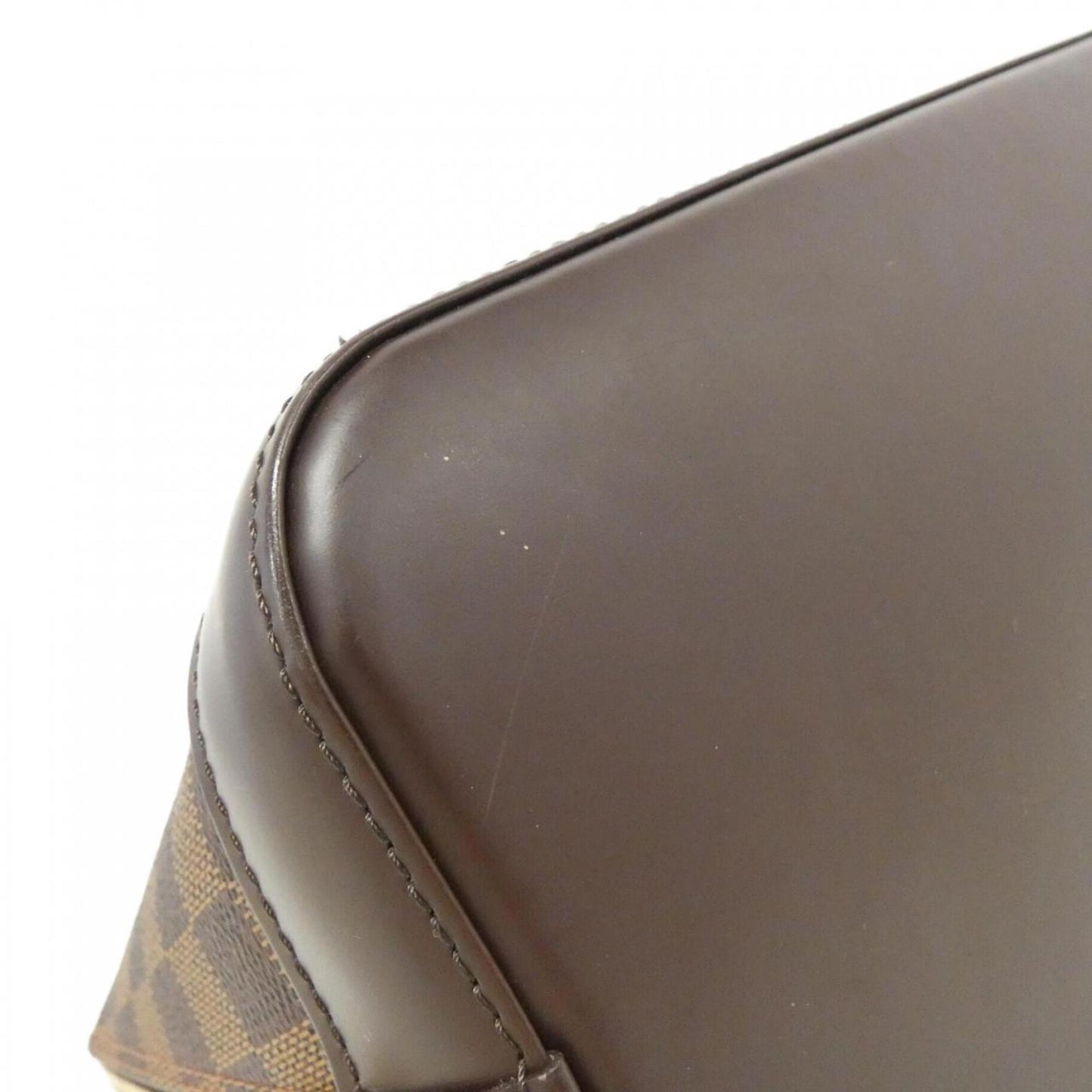 Louis Vuitton Alma, Brown, Canvas, handbag