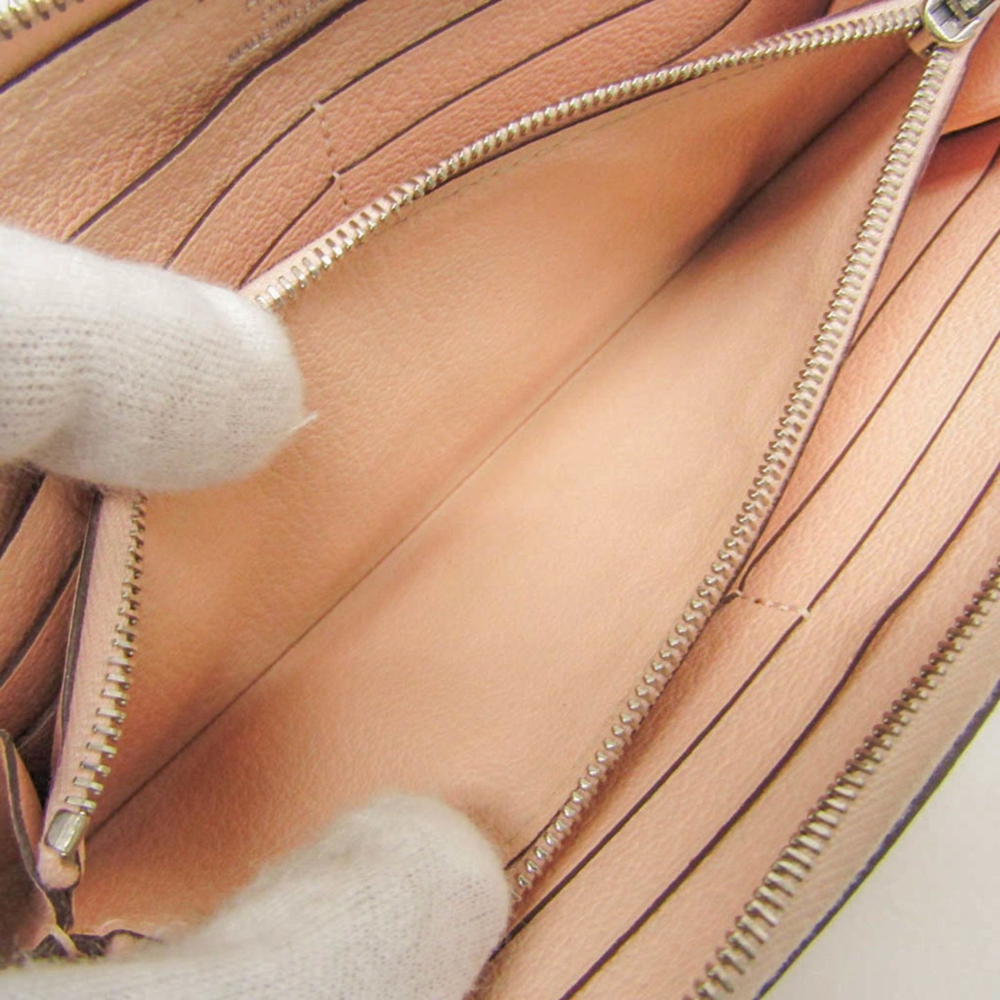 Hermès Azap, Pink, Leather, wallet