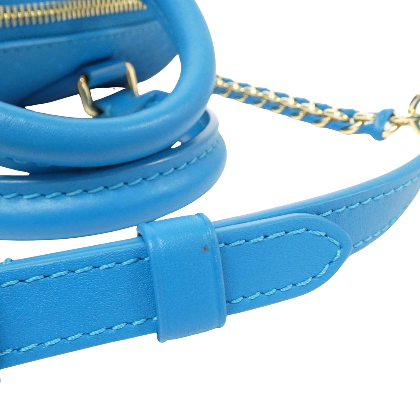 Louis Vuitton, Blue, Leather, travel