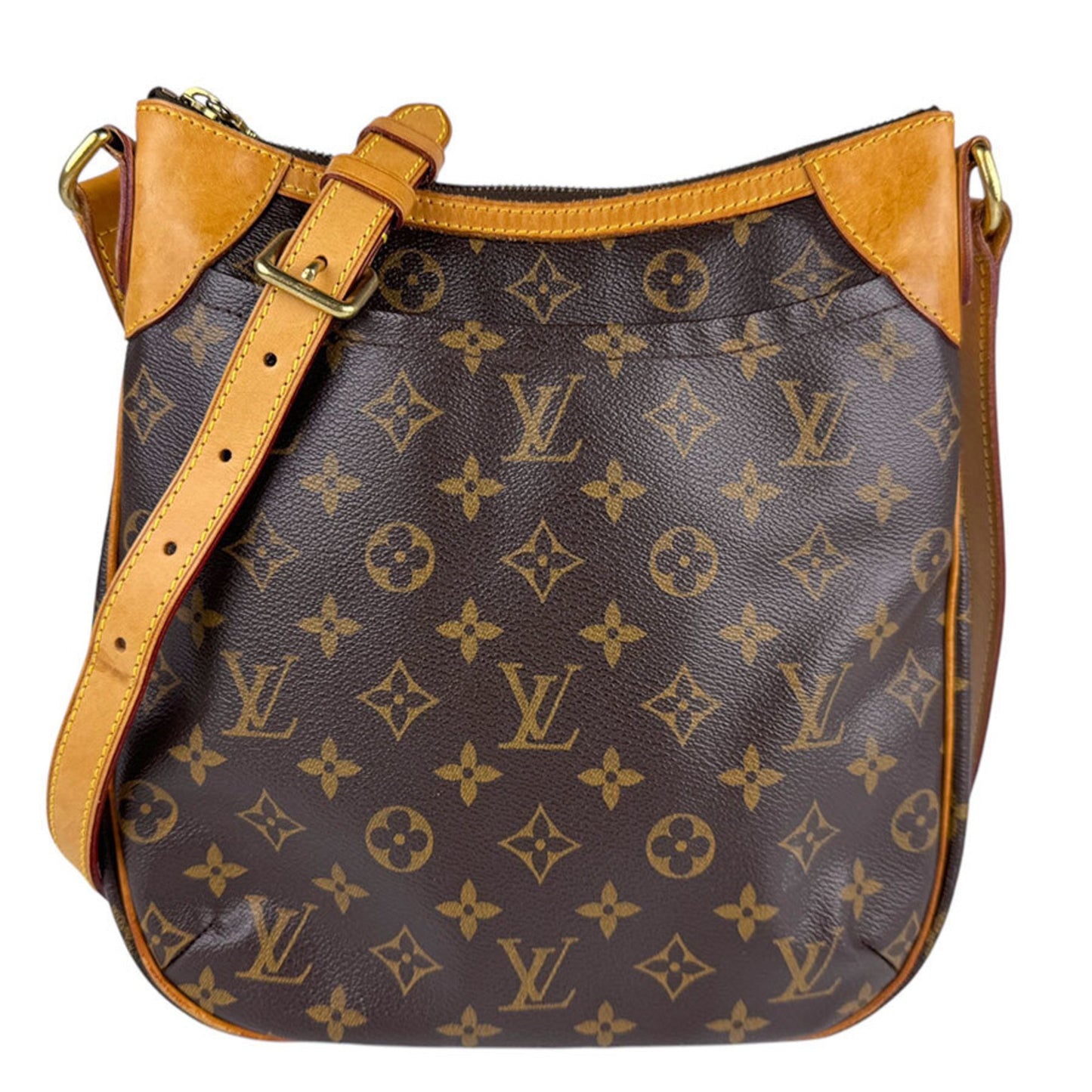 Louis Vuitton Odeon, Brown, Canvas, shoulder