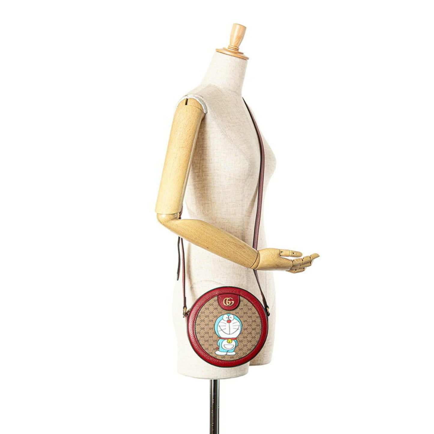 Gucci Doraemon, Red, Canvas, shoulder