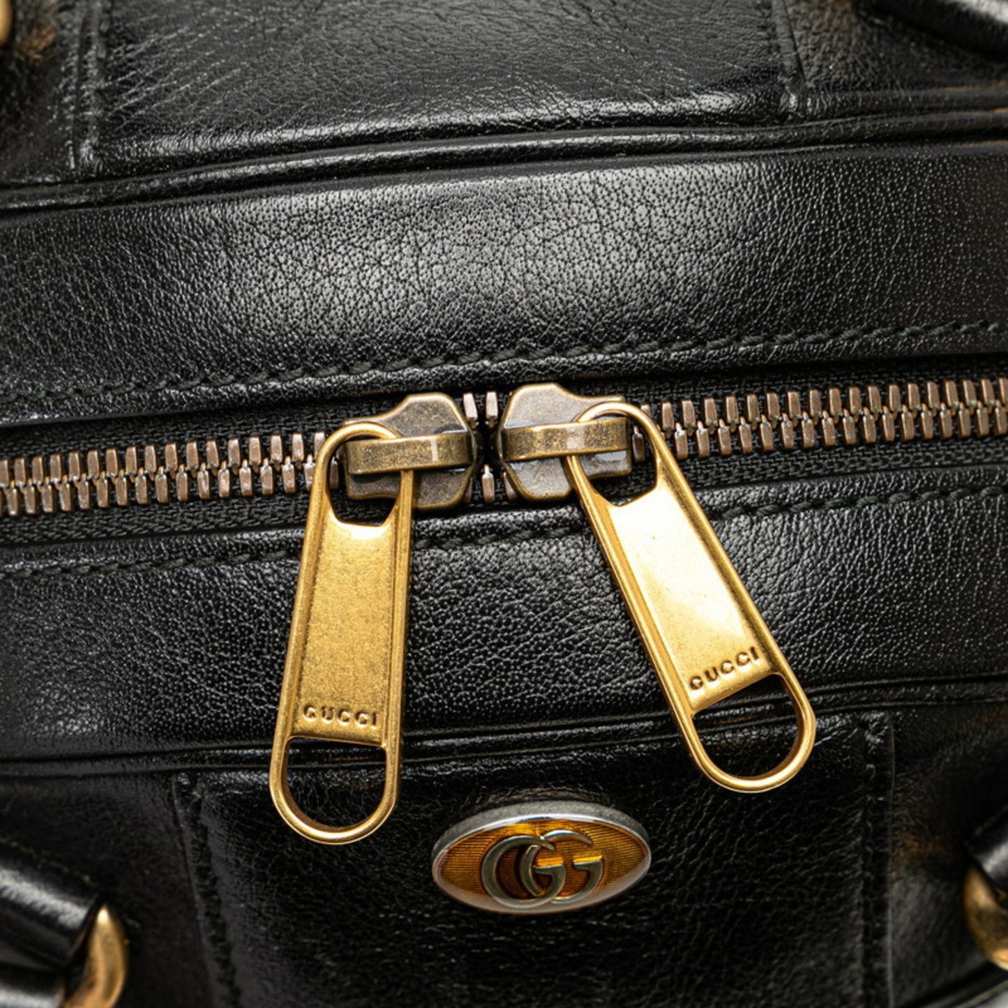 Gucci Basketball, Black, Leather, handbag
