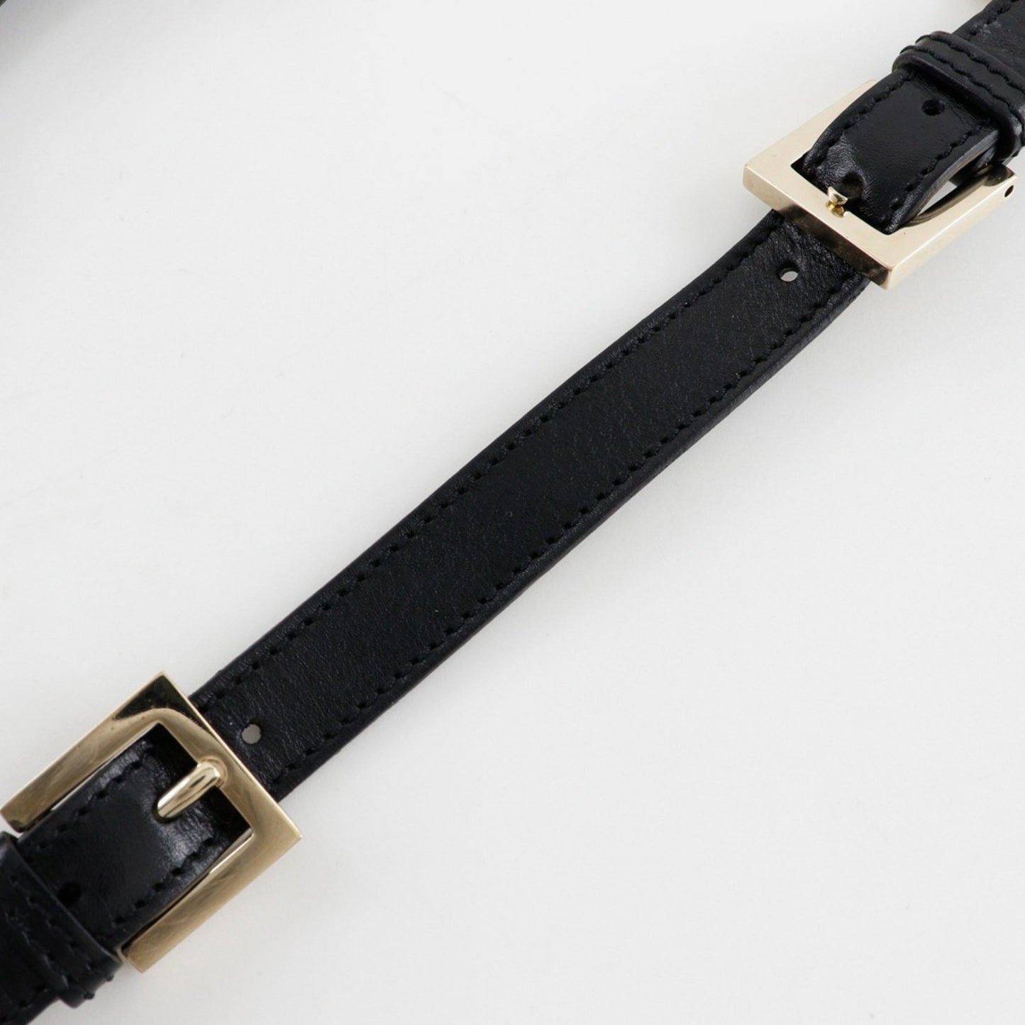 Fendi Baguette, Black, Leather, shoulder