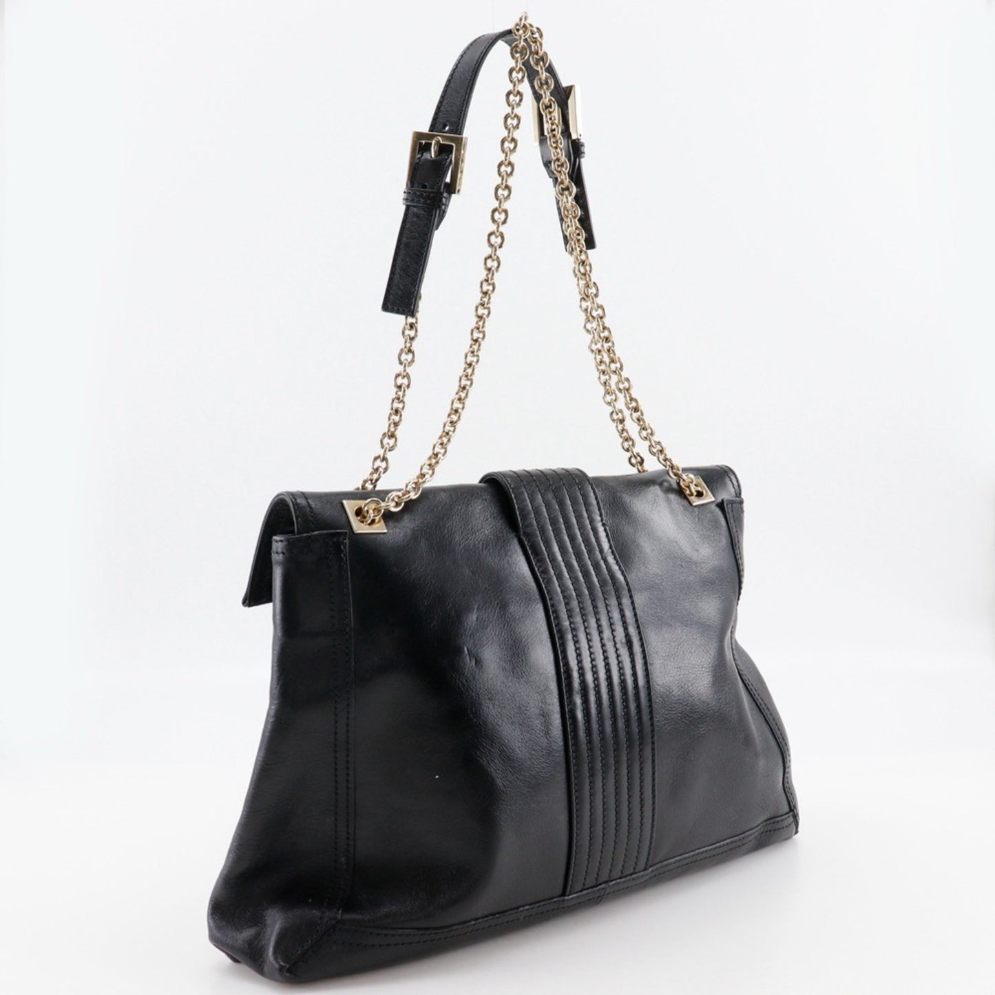 Fendi Baguette, Black, Leather, shoulder