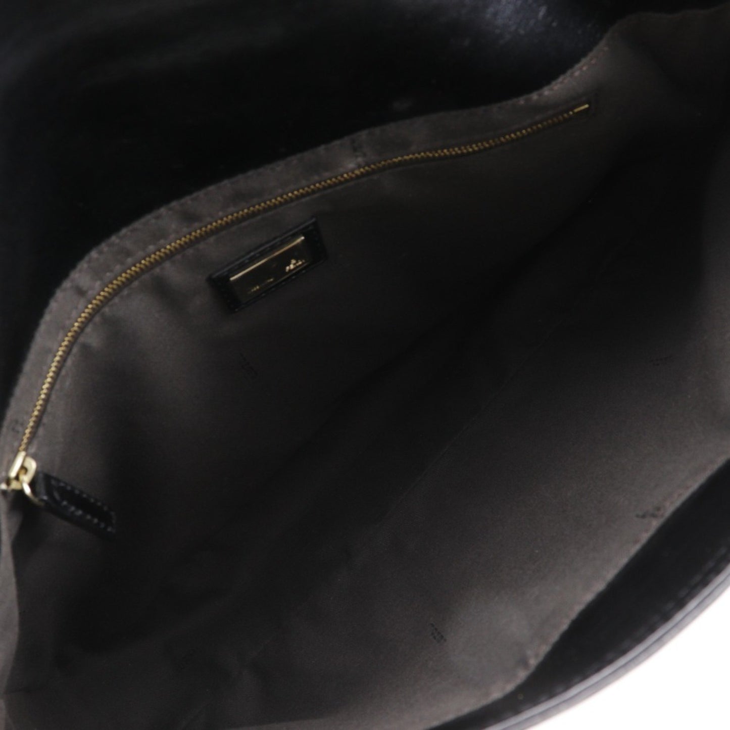 Fendi Baguette, Black, Leather, shoulder