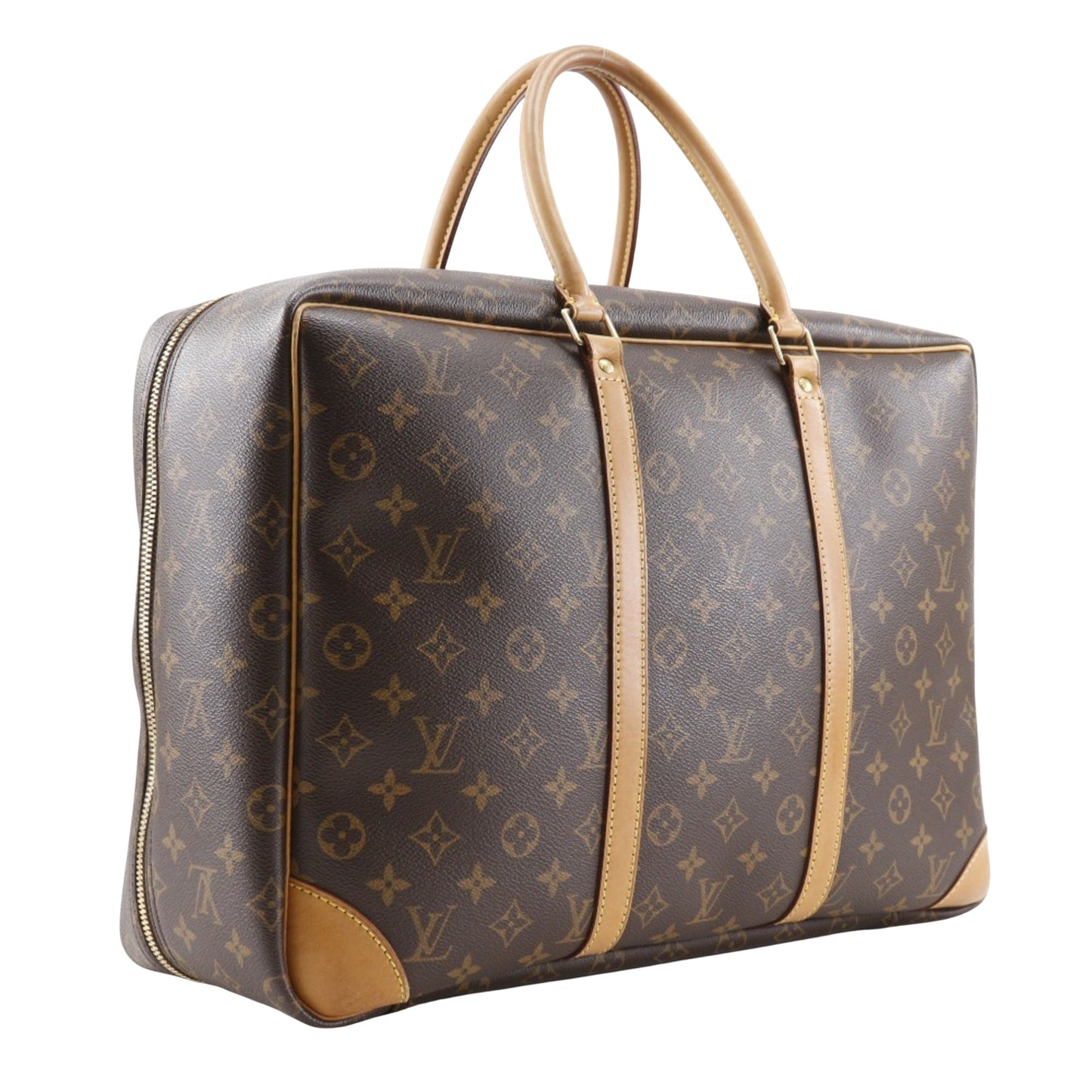 Louis Vuitton Sirius, Brown, Canvas, travel