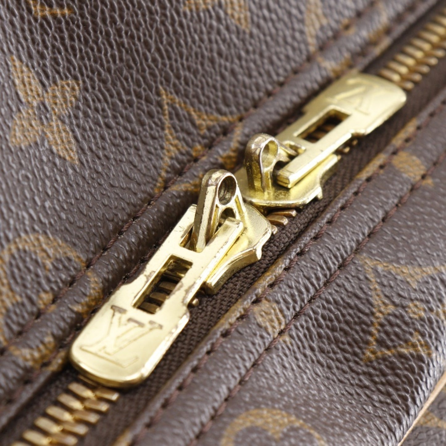 Louis Vuitton Sirius, Brown, Canvas, travel