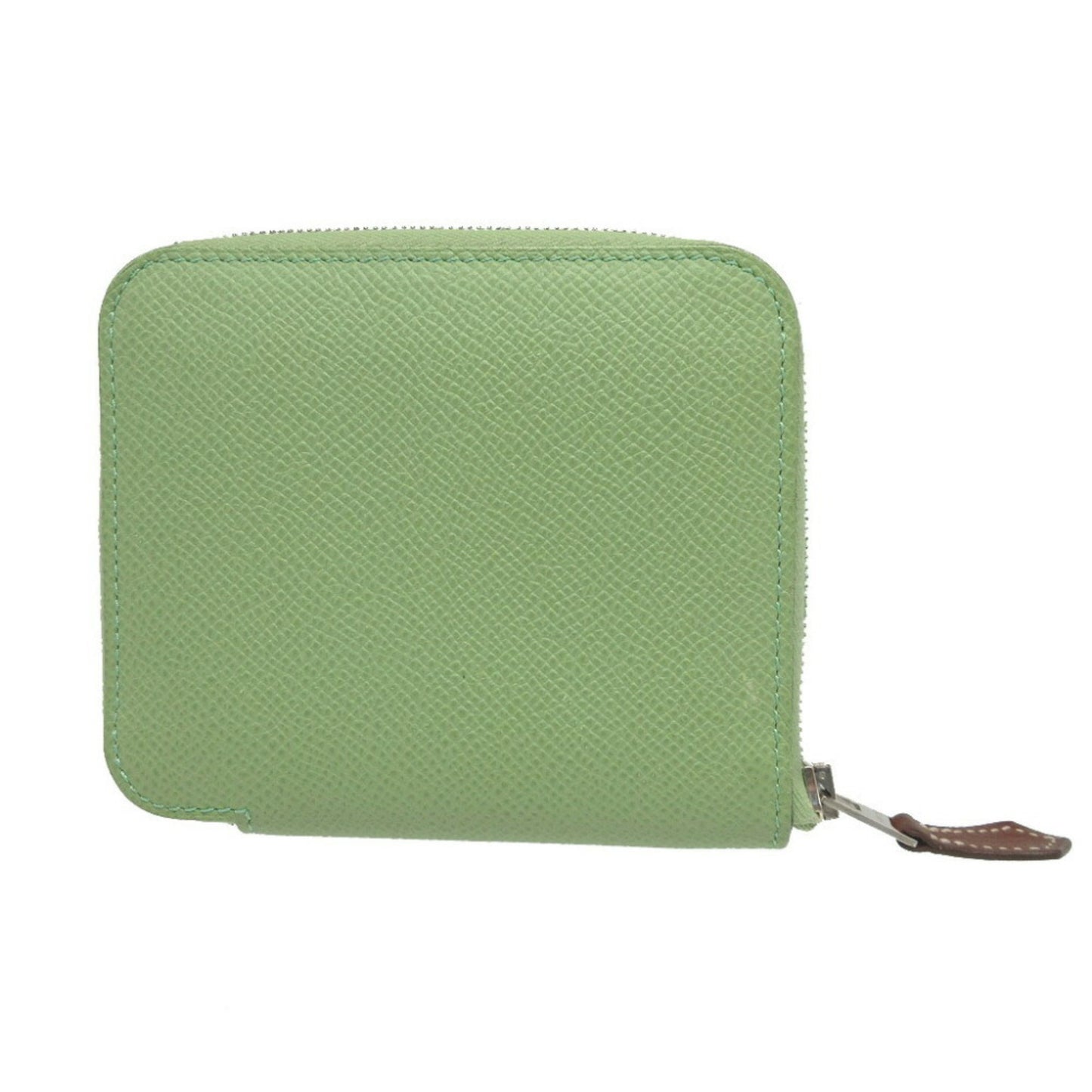 Hermès Silk'In, Green, Leather, wallet