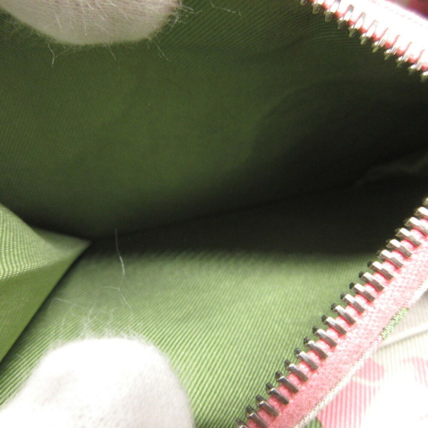 Hermès Silk'In, Green, Leather, wallet