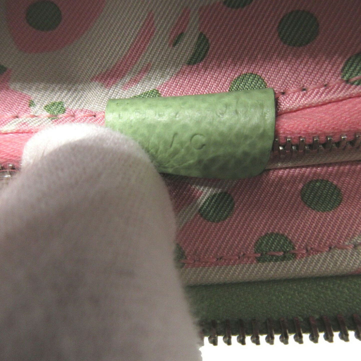 Hermès Silk'In, Green, Leather, wallet