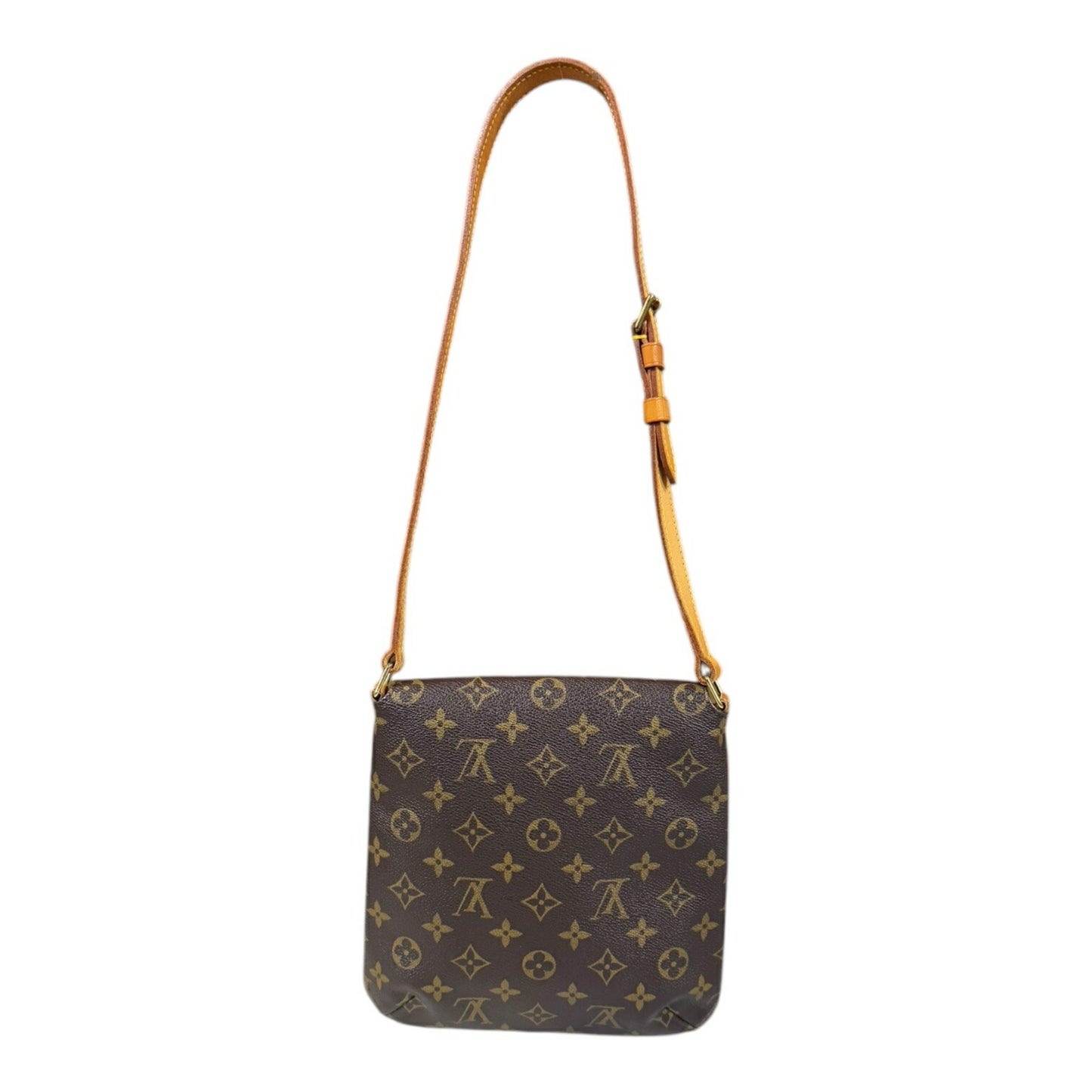 Louis Vuitton Musette Salsa, Brown, Canvas, shoulder