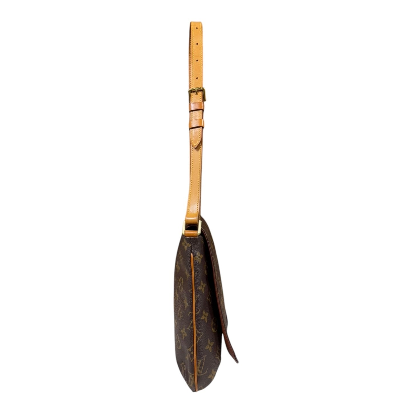 Louis Vuitton Musette Salsa, Brown, Canvas, shoulder