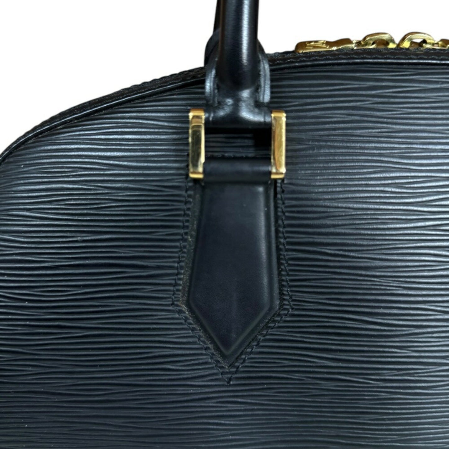 Louis Vuitton Jasmine, Black, Leather, handbag
