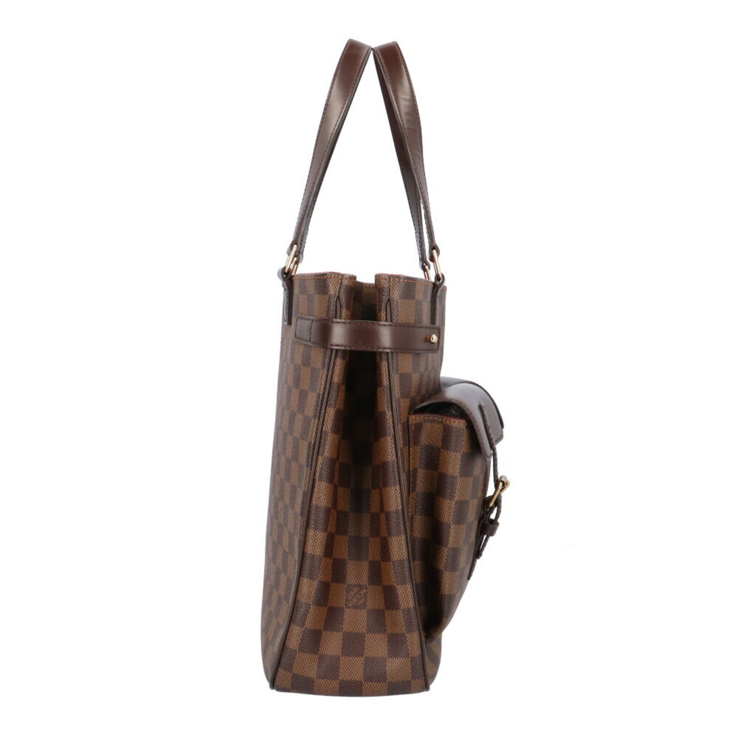 Louis Vuitton Uzes, Brown, Canvas, shoulder