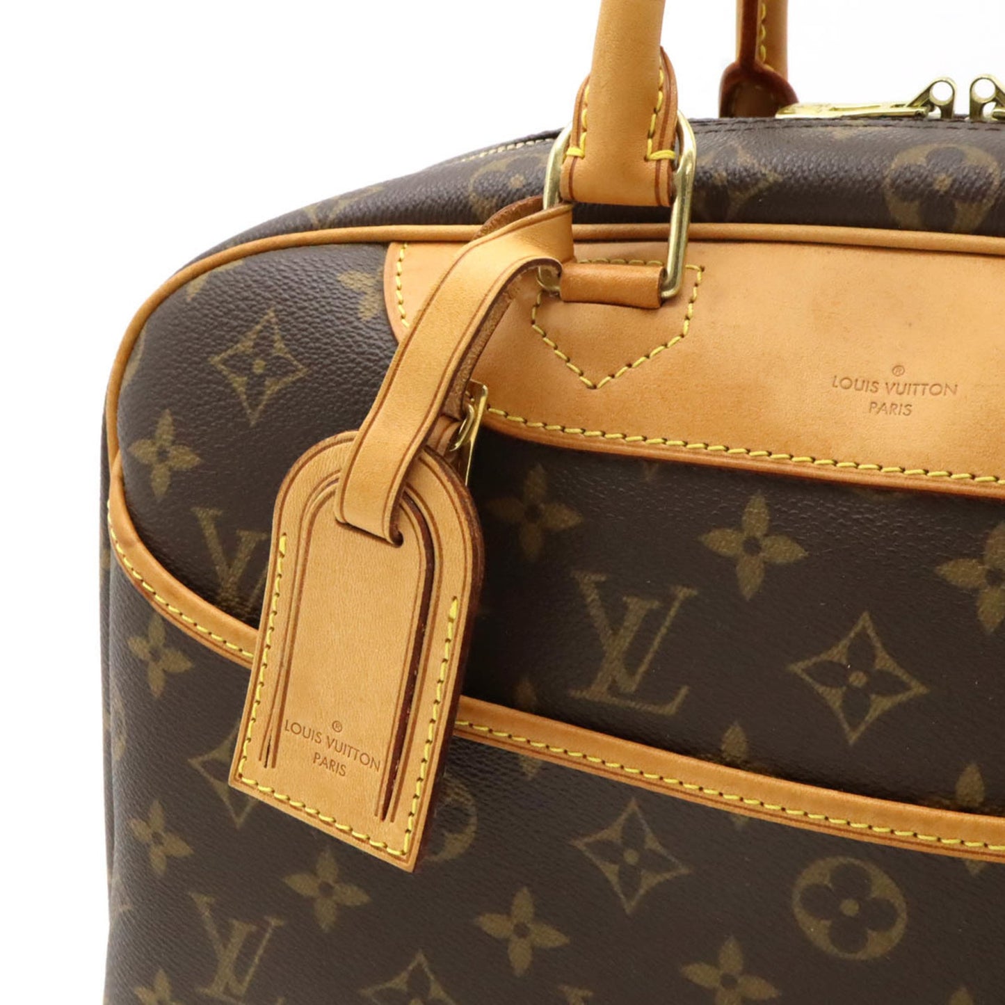 Louis Vuitton Deauville, Brown, Canvas, handbag