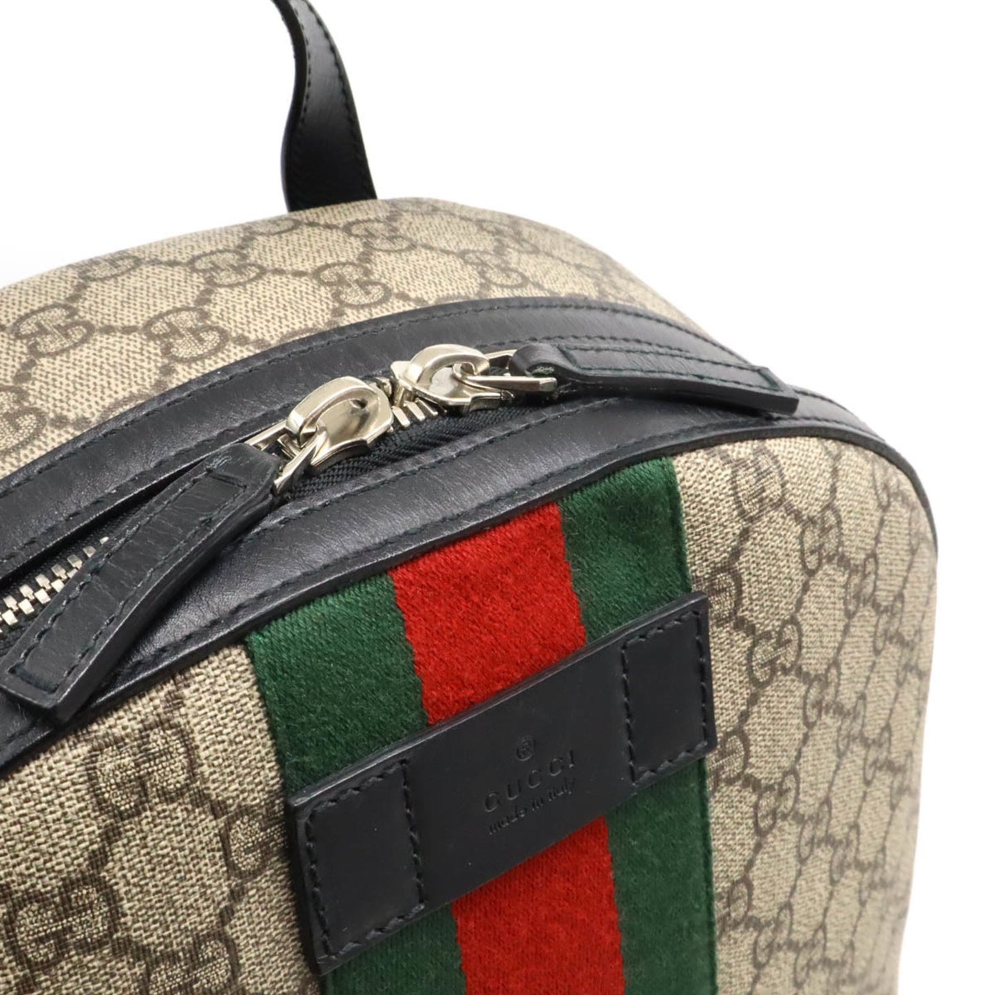 Gucci Ophidia, Beige, Canvas, backpack