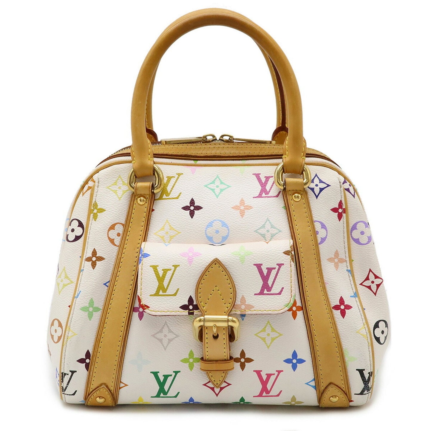 Louis Vuitton Priscilla, White, Canvas, handbag