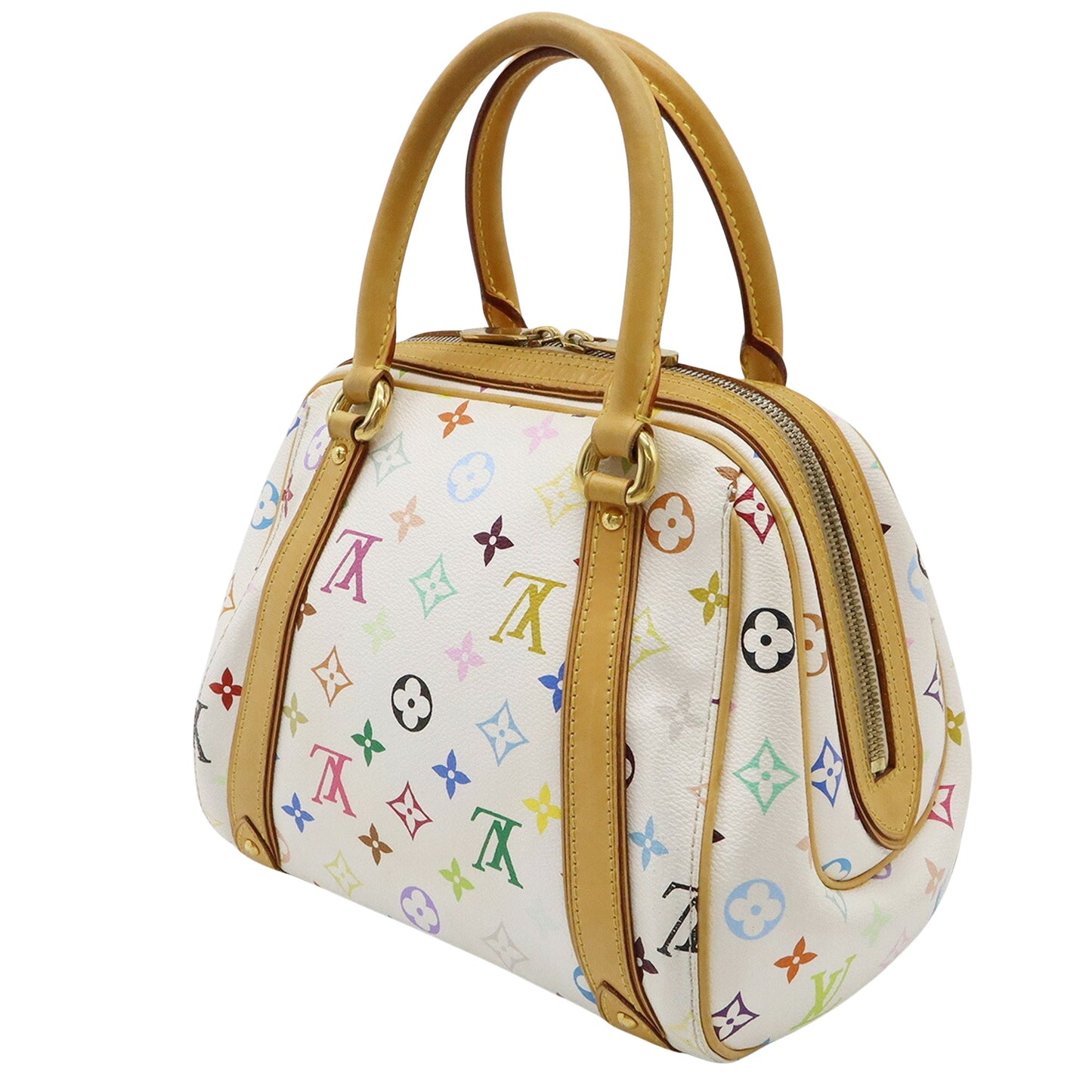 Louis Vuitton Priscilla, White, Canvas, handbag
