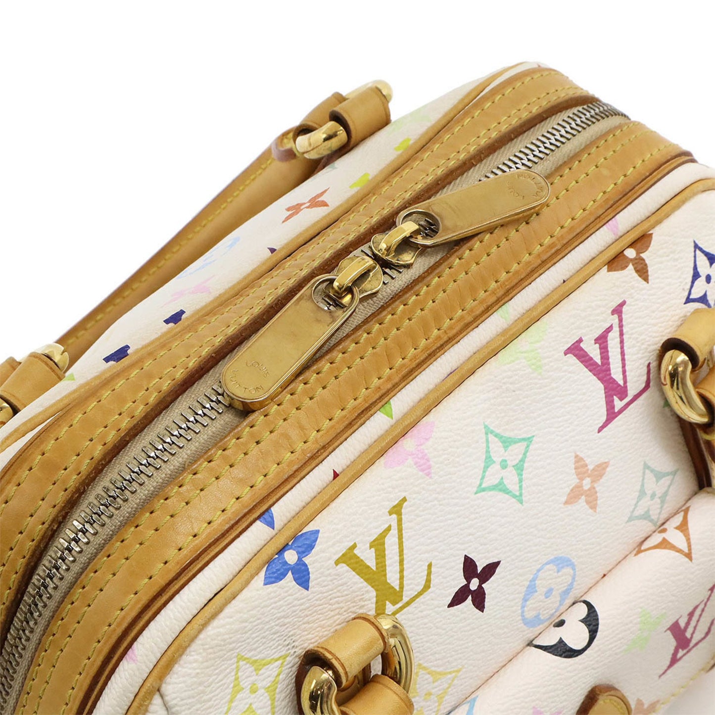 Louis Vuitton Priscilla, White, Canvas, handbag