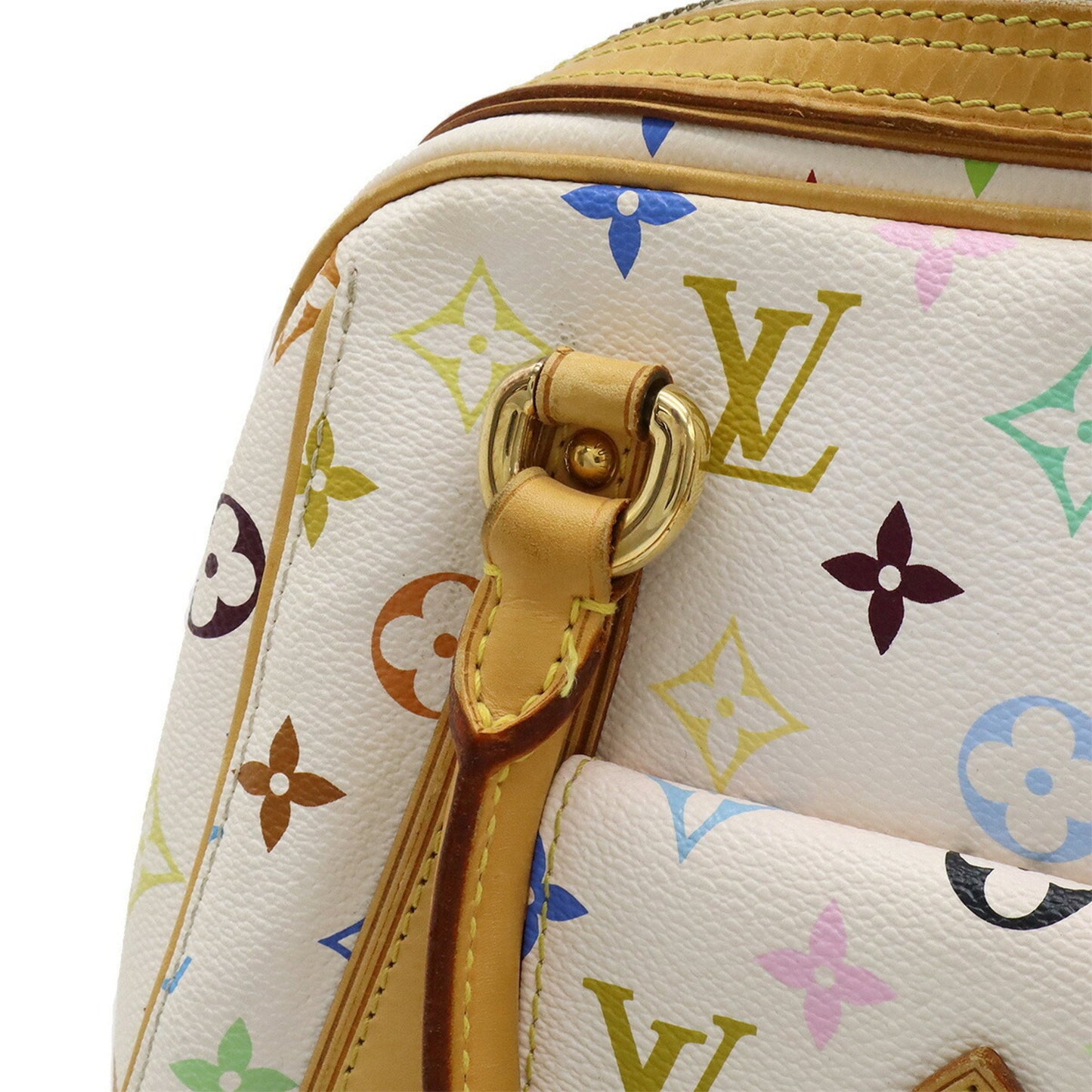 Louis Vuitton Priscilla, White, Canvas, handbag