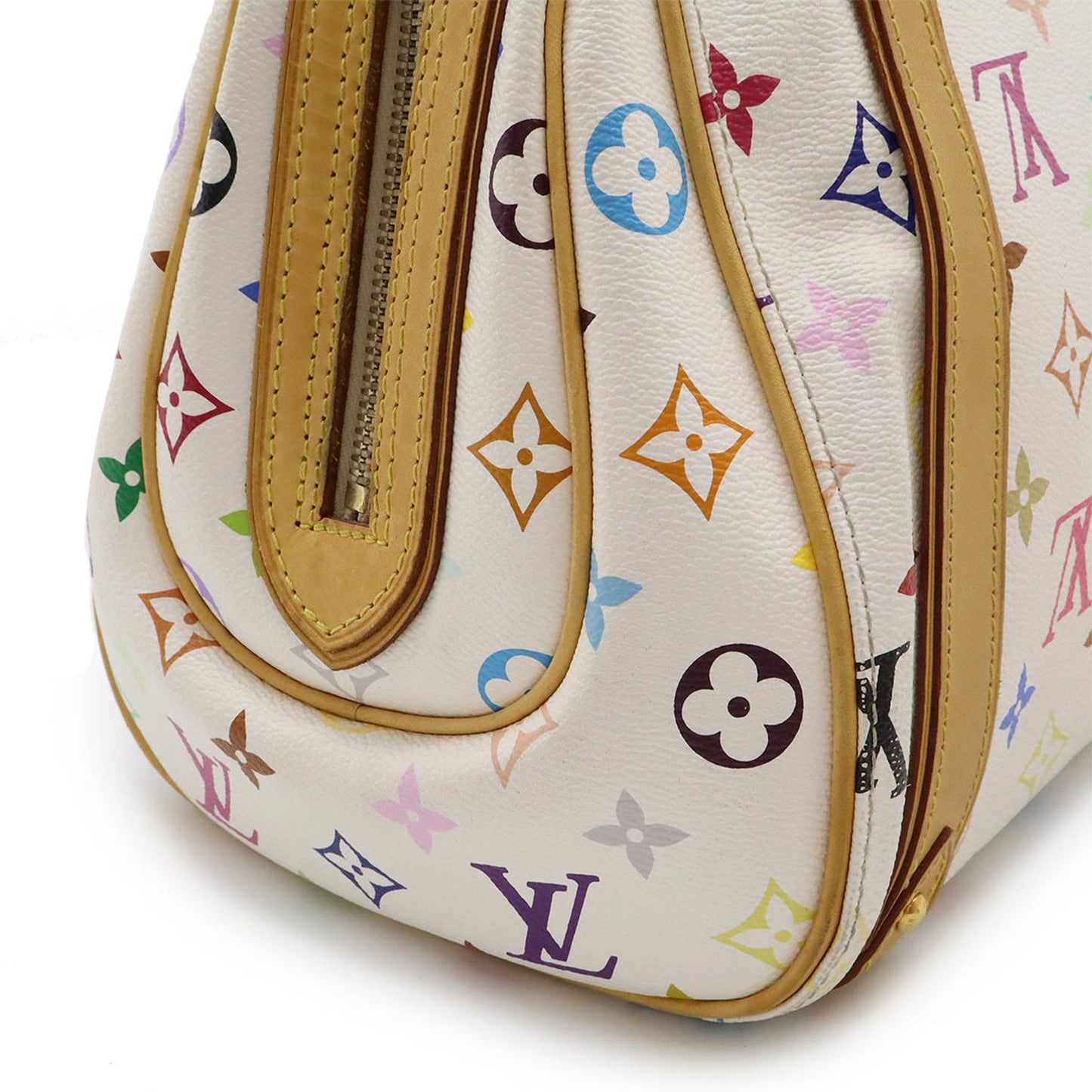 Louis Vuitton Priscilla, White, Canvas, handbag