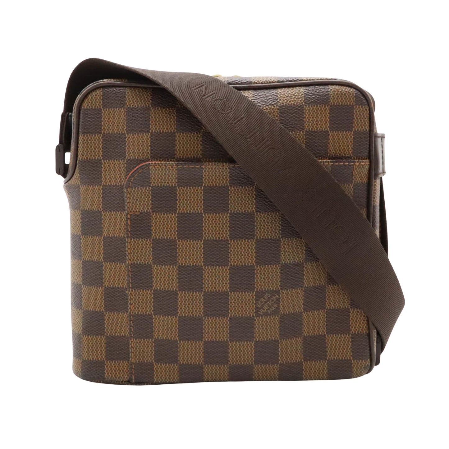 Louis Vuitton Olav, Brown, Canvas, shoulder