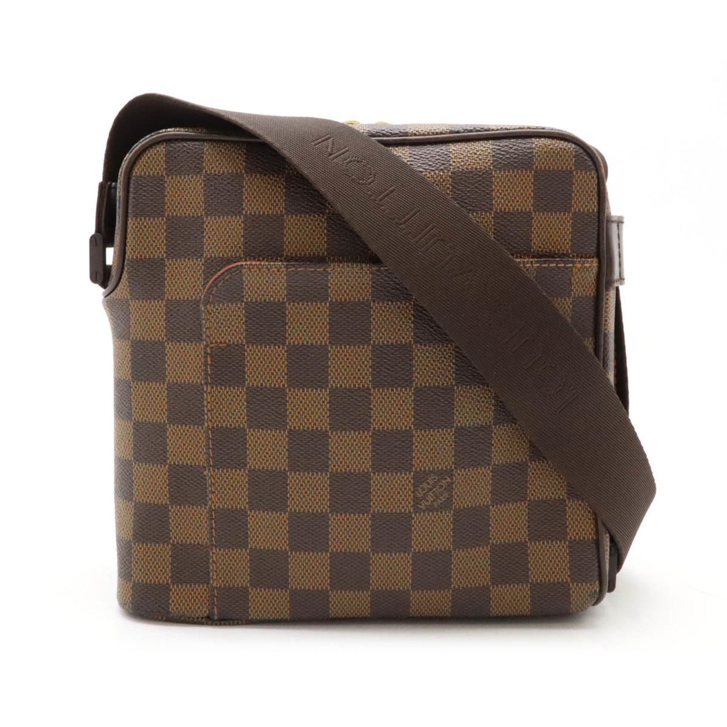 Louis Vuitton Olav, Brown, Canvas, shoulder