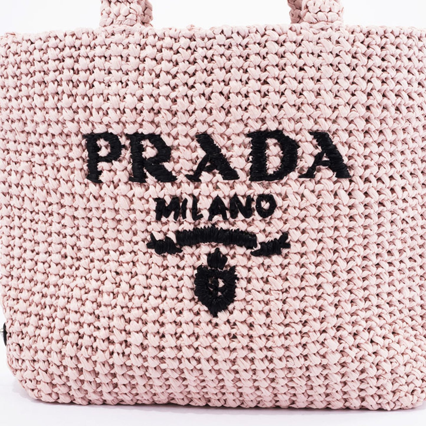 Prada Crochet, Pink, Viscose, tote