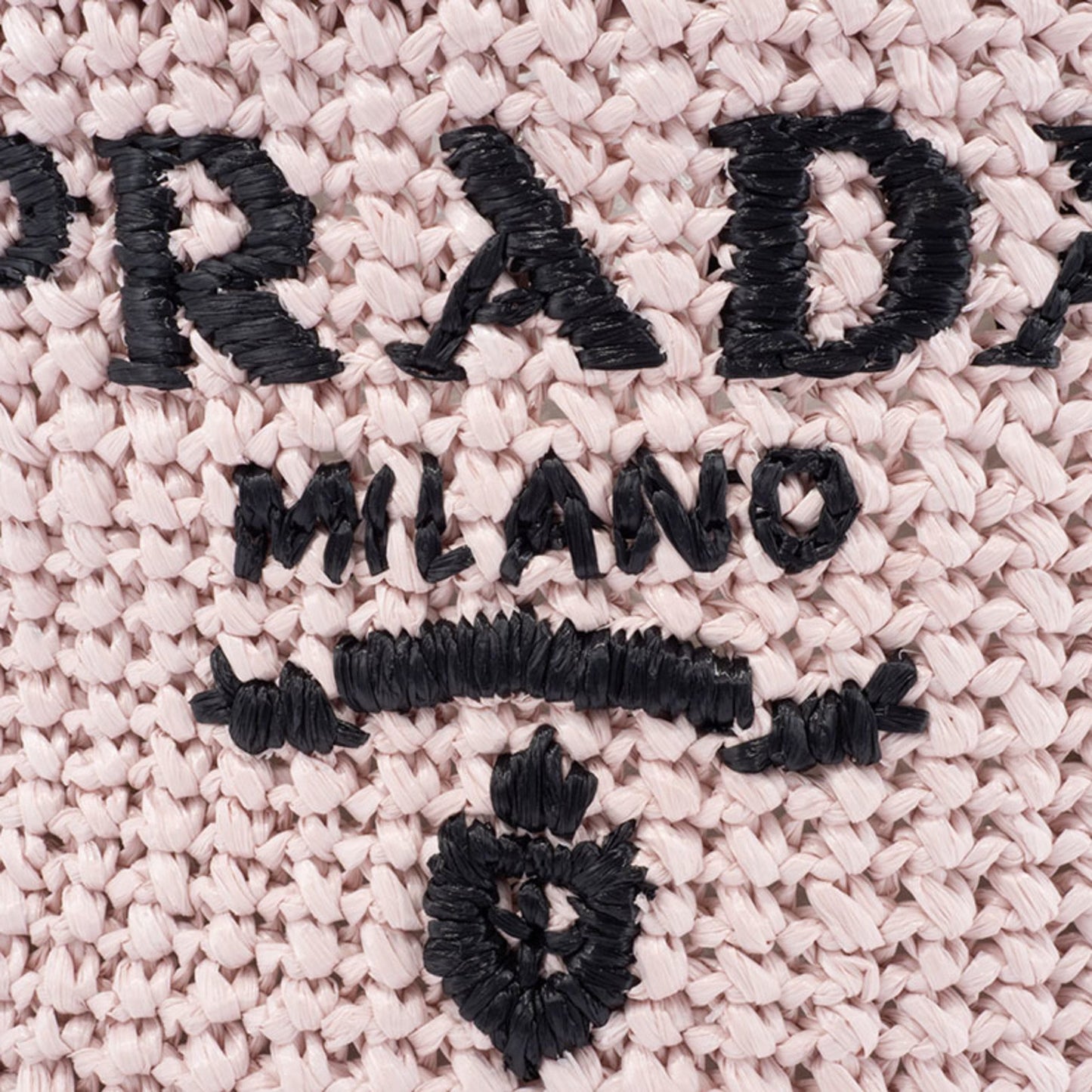 Prada Crochet, Pink, Viscose, tote