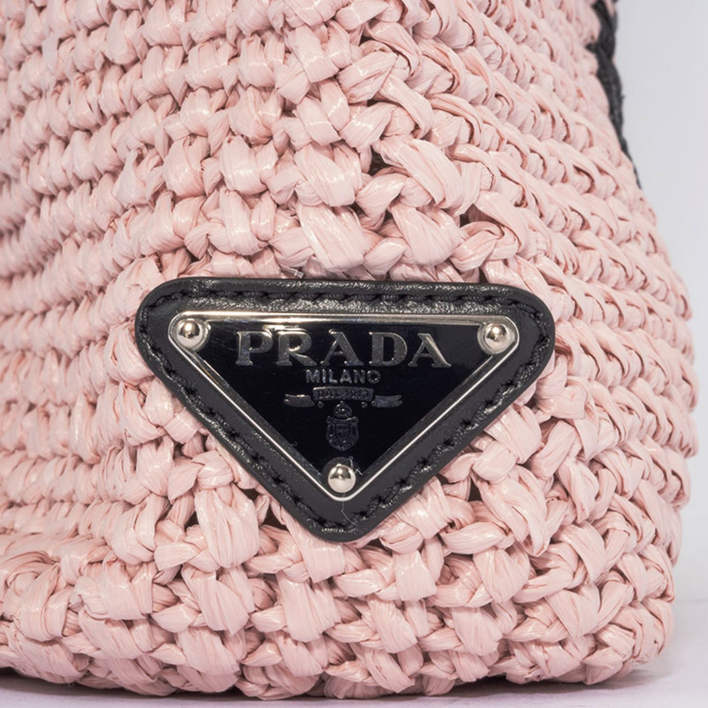 Prada Crochet, Pink, Viscose, tote