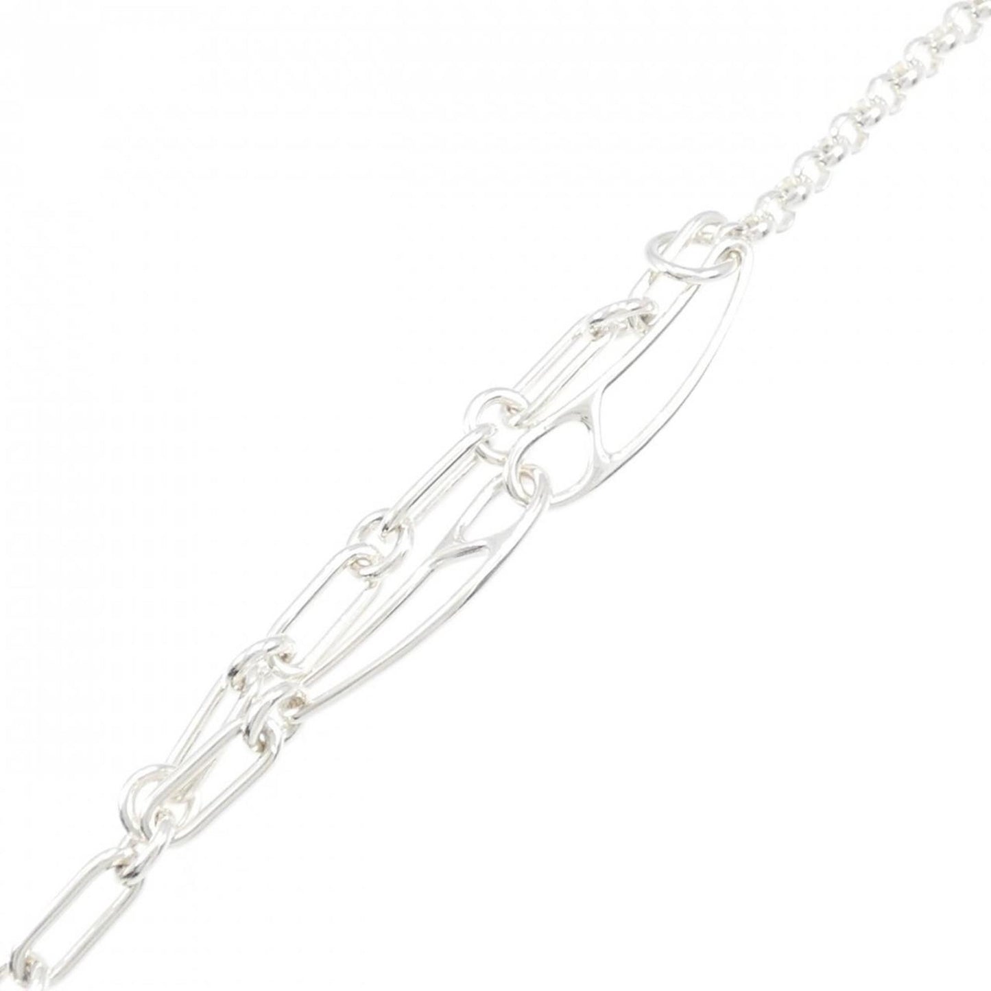 Hermès Chaine d'ancre, Silver, Silver, bracelet