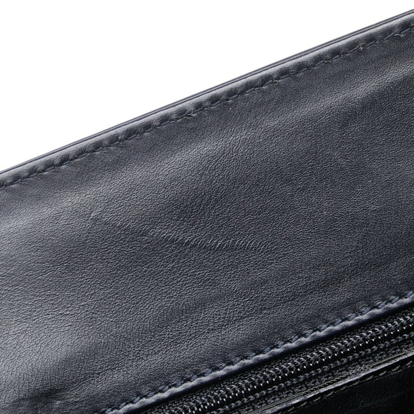 Salvatore Ferragamo Vara, Navy, Leather, handbag
