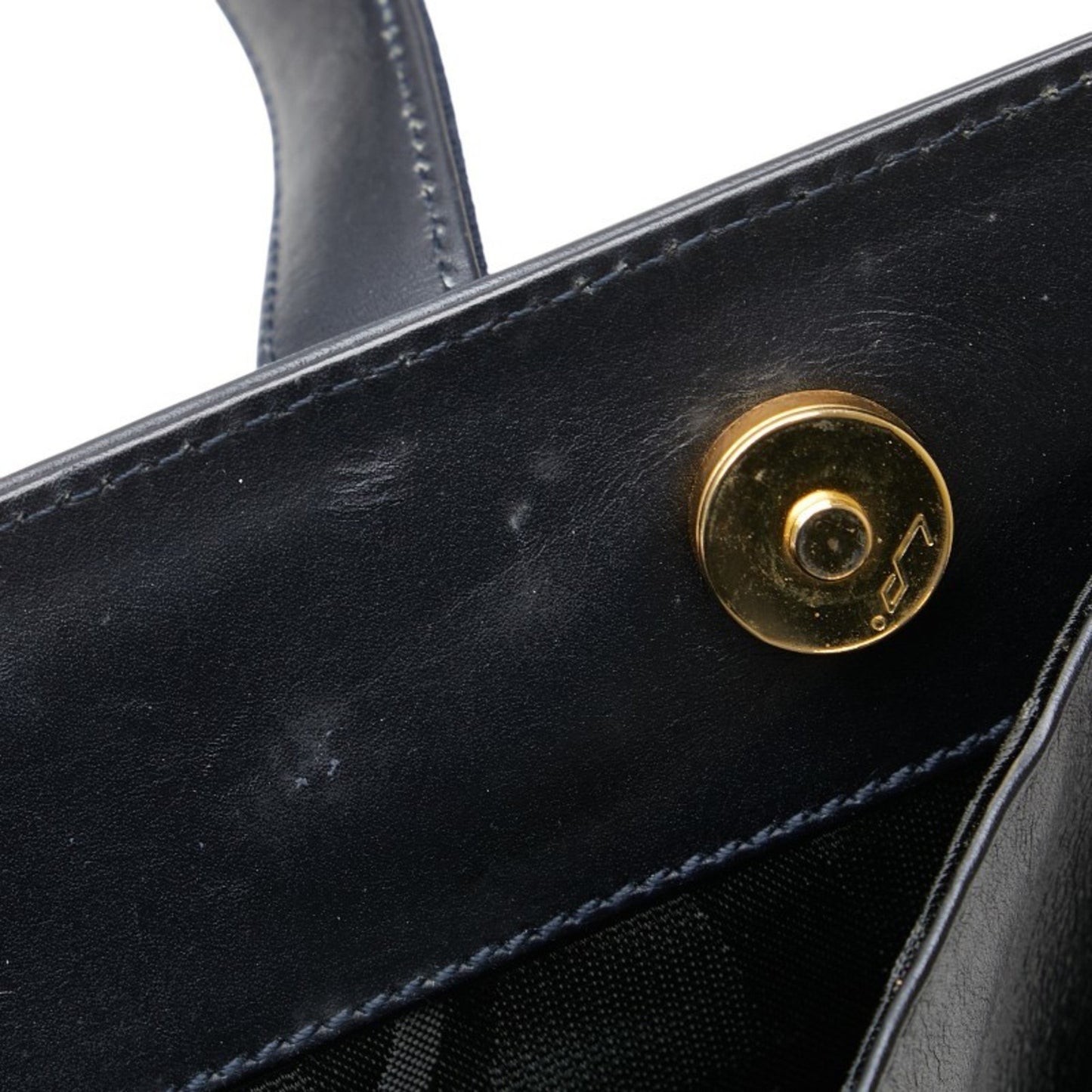 Salvatore Ferragamo Vara, Navy, Leather, handbag
