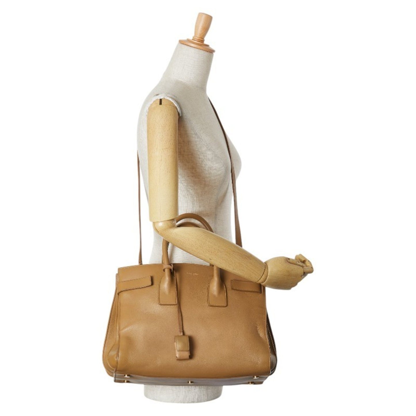 Saint Laurent Sac de jour, Beige, Leather, handbag