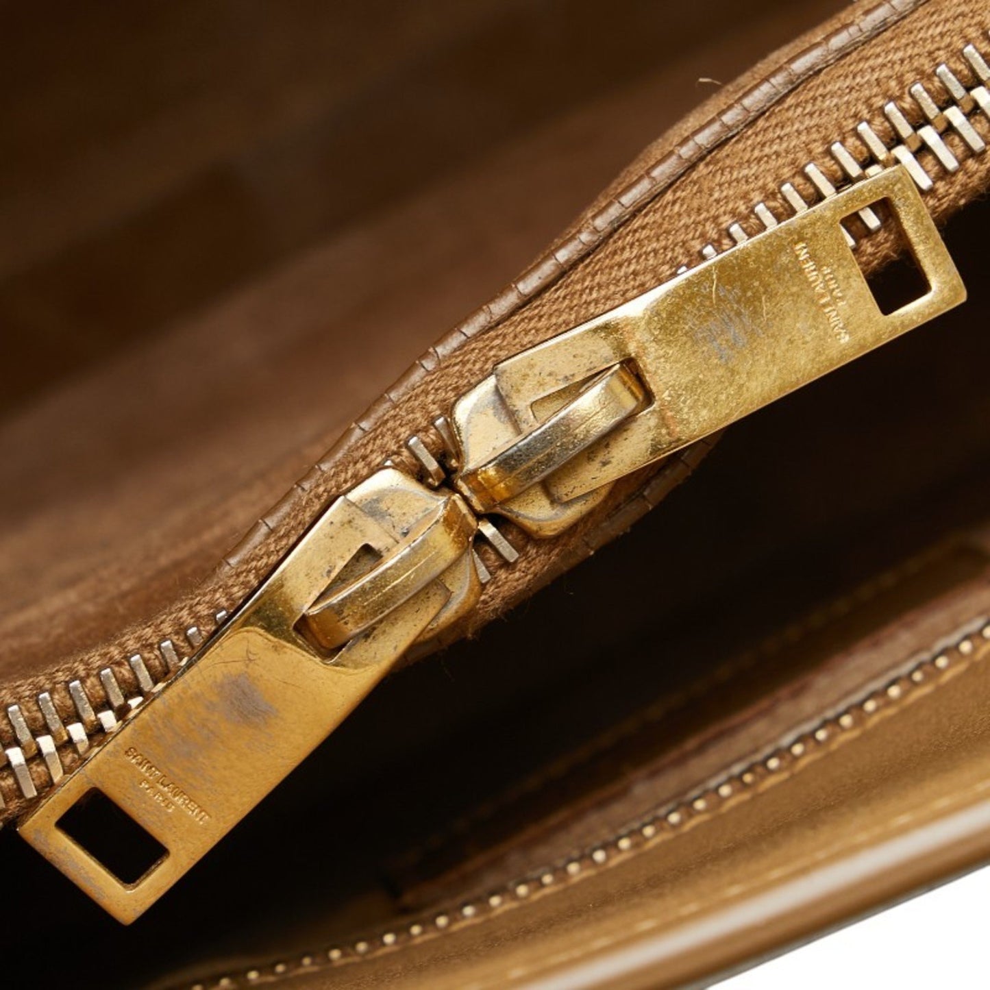 Saint Laurent Sac de jour, Beige, Leather, handbag