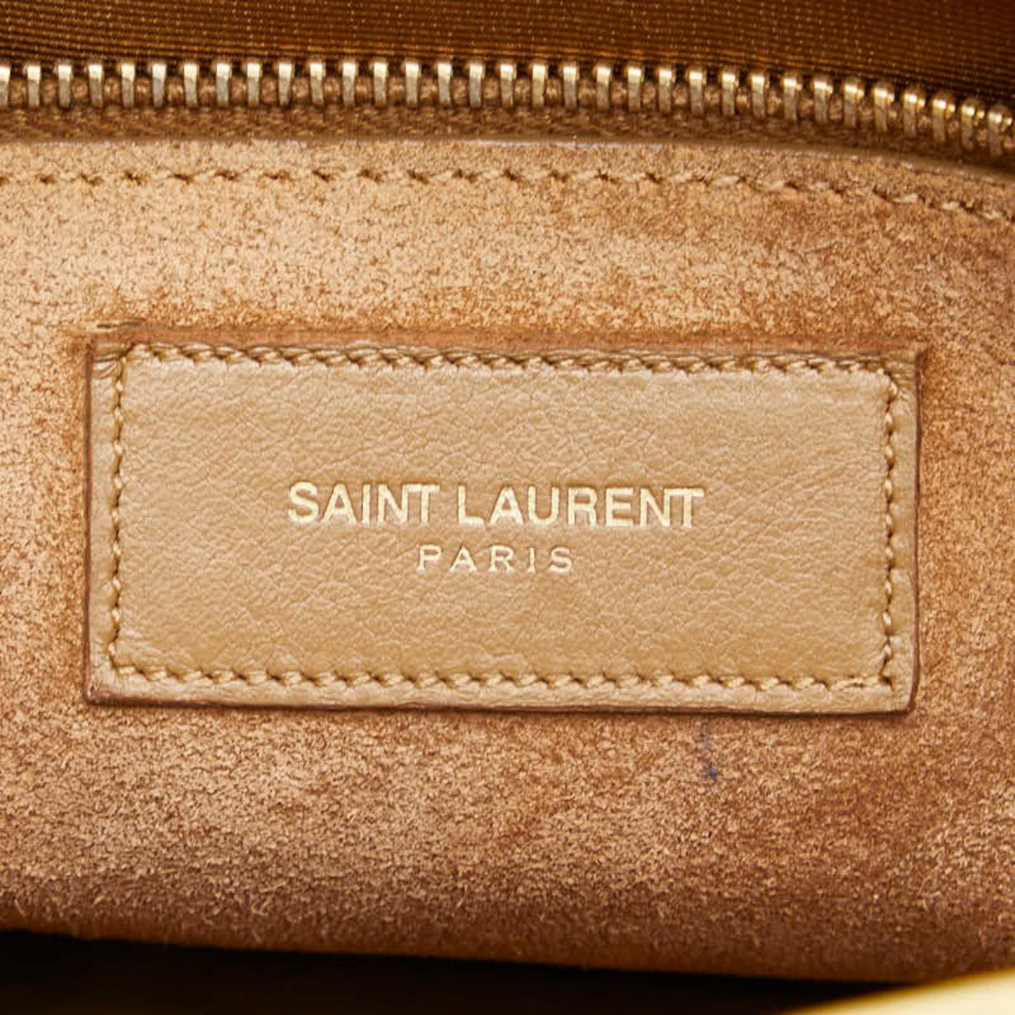 Saint Laurent Sac de jour, Beige, Leather, handbag